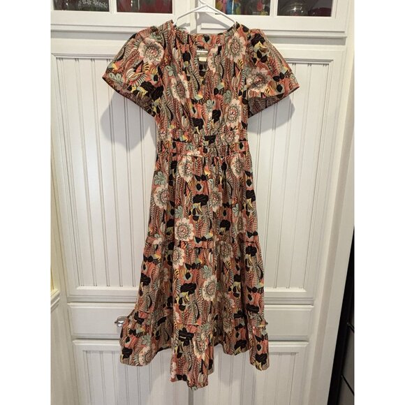 Anthropologie Maeve The Somerset Maxi Dress Sz XS EUC Floral Boho - Picture 4 of 10